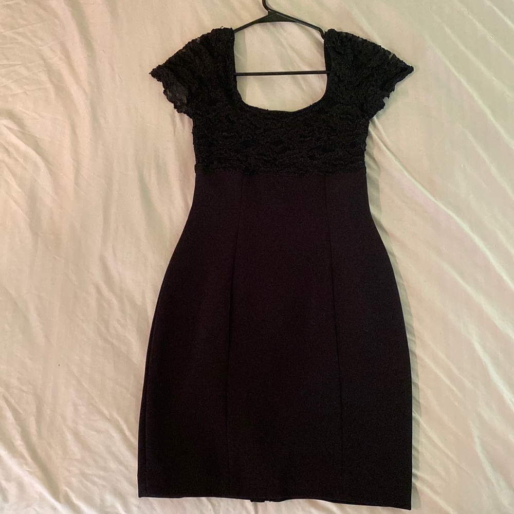 Black body-con dress.